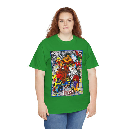 New Titans T-Shirt - Tom Grummett Art - Nightwing, Pantha, Phantasm, Wildebeest, Red Star, Troia - DC Comics