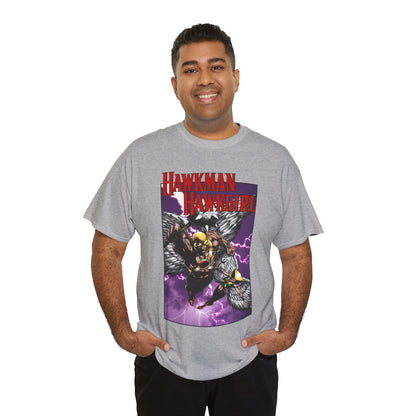Hawkman & Hawkgirl T-Shirt - David Finch Art - Carter & Shayera Hall - JLA & JSA Members - DC Comics