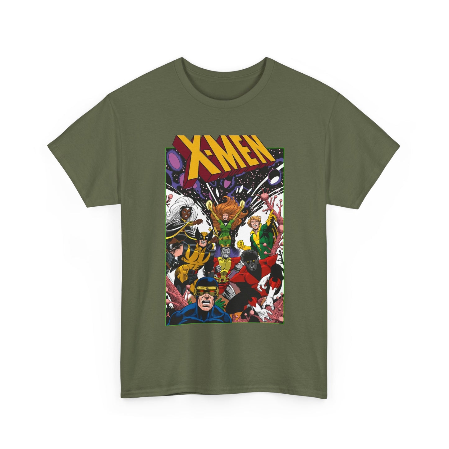 X-Men T-Shirt - Dave Cockrum Art - Phoenix, Cyclops, Storm, Wolverine, Banshee, Colossus, Nightcrawler - Marvel Comics
