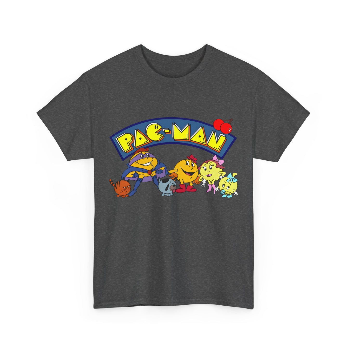 Pac-Man T-Shirt - Ms Pac-Man, Baby Pac - Hanna-Barbera Saturday Morning Cartoon - Popular 1980s TV Animation