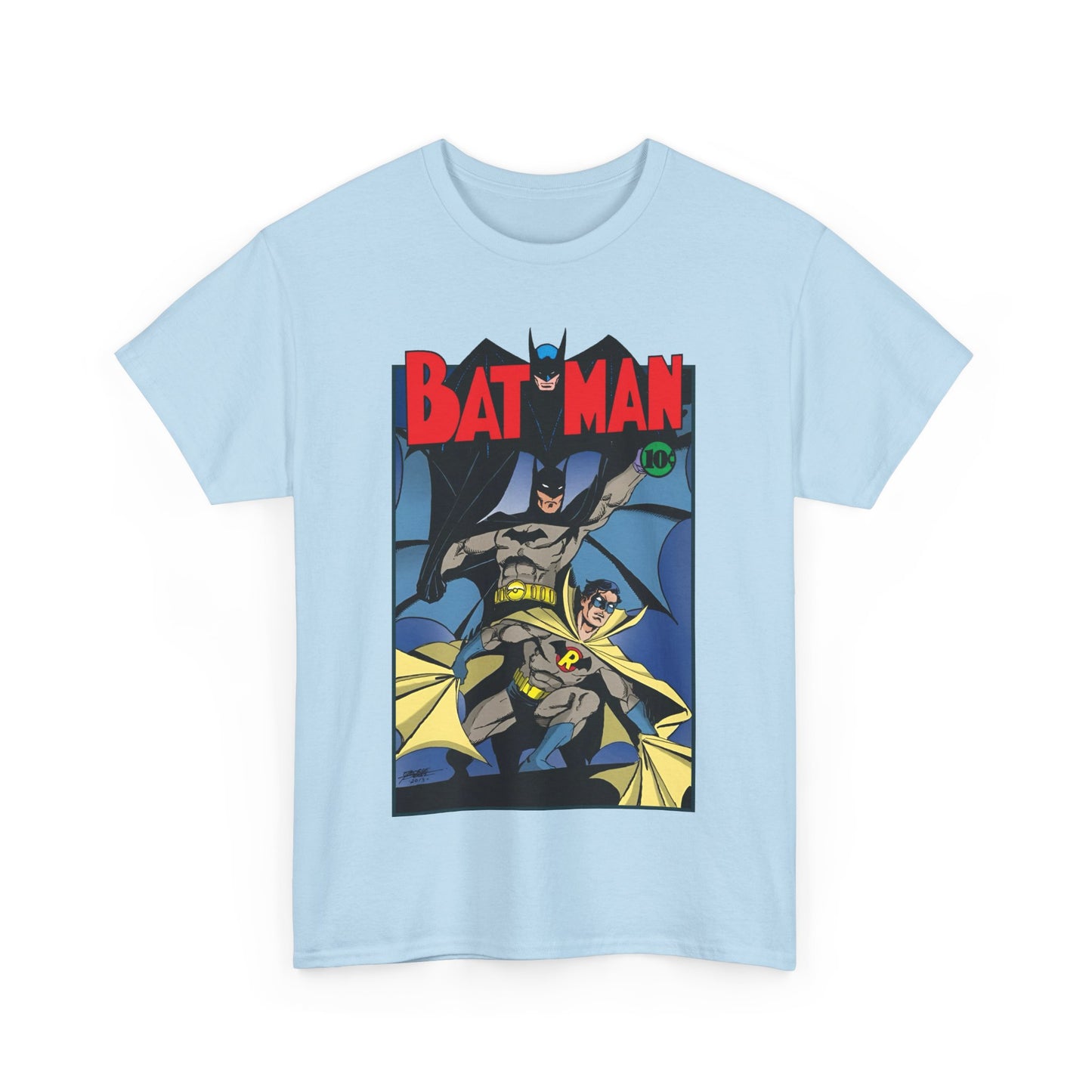 Batman & Robin T-Shirt - George Perez Art - Earth 2 - DC Comics - Golden Age JSA - Bruce Wayne & Dick Grayson