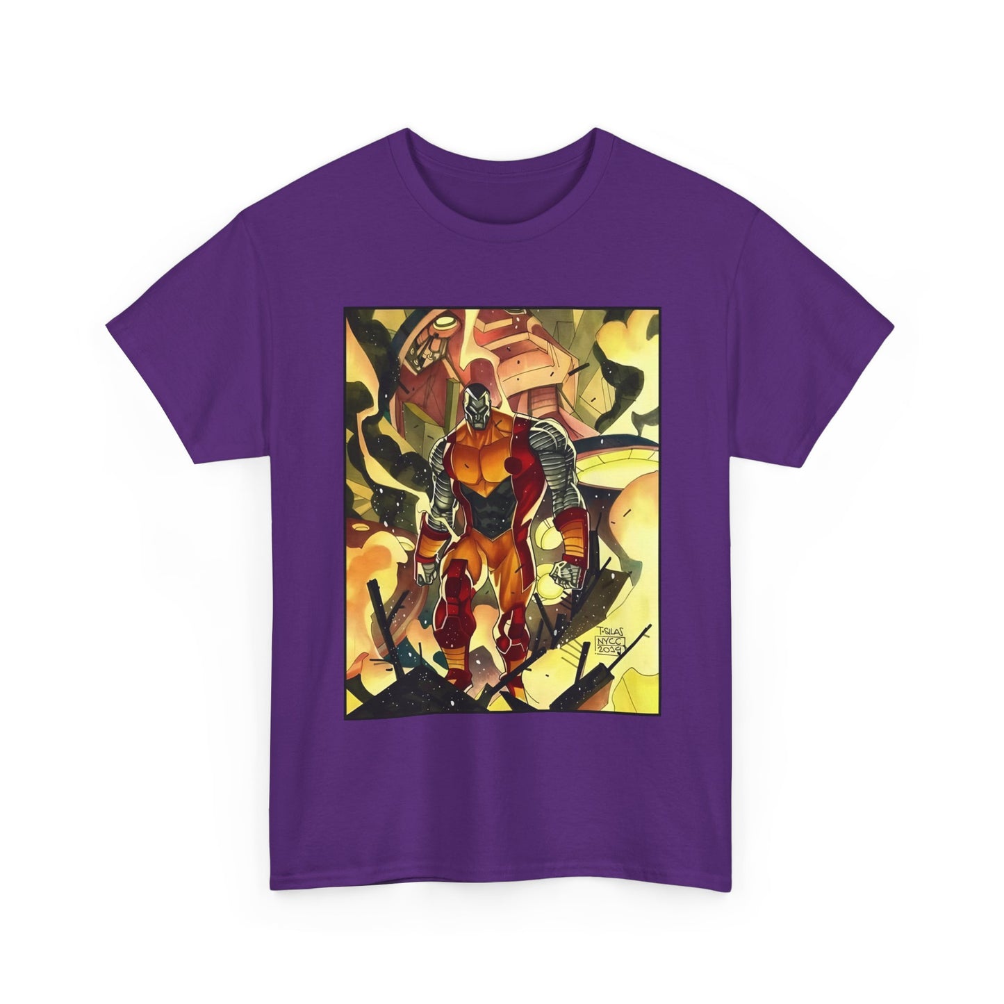 Colossus T-Shirt - Fighting a Sentinel - Marvel Comics