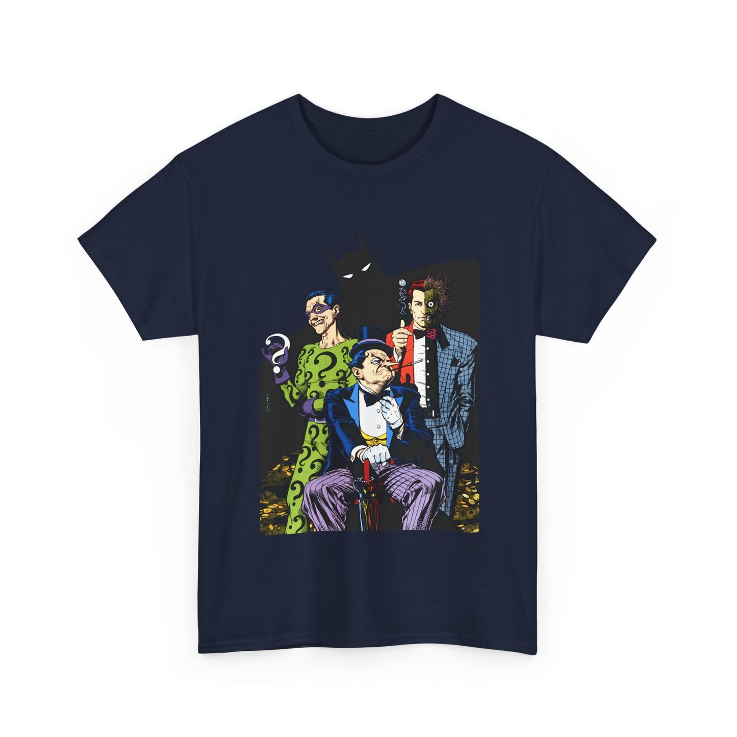 Riddler, Two-Face, Penguin T-Shirt - Brian Bolland Art - DC Comics