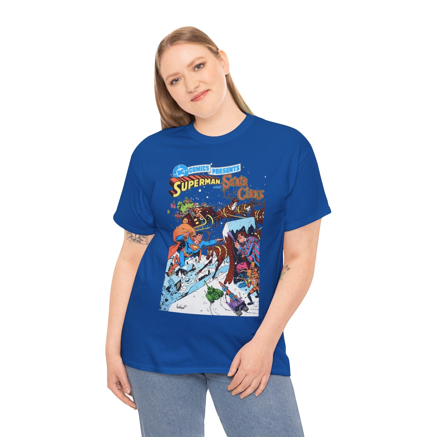 Superman & Santa Claus T-Shirt - José Luis García-López Art - DC Comics Presents #67 - Vs. Toyman
