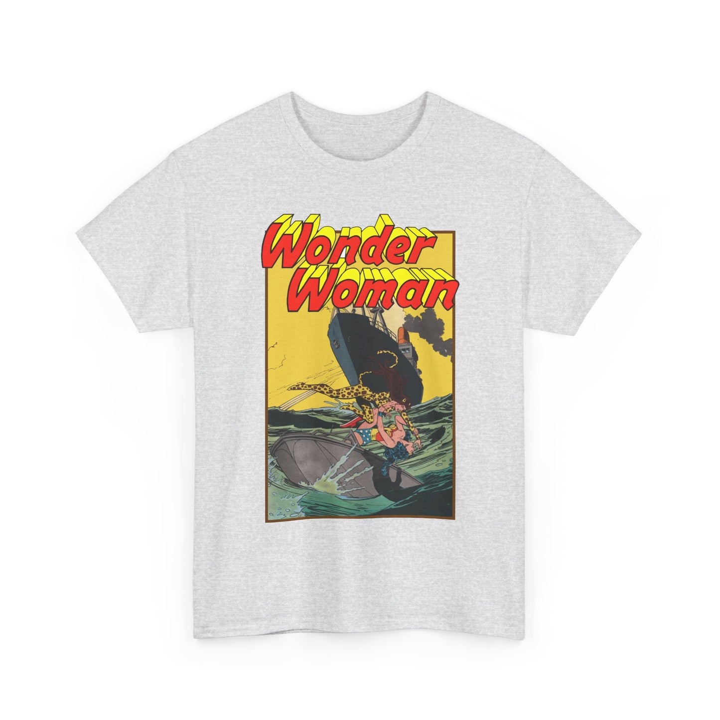 Wonder Woman Vs Cheetah T-Shirt - Rich Buckler & Dan Giordano Art - DC Comics