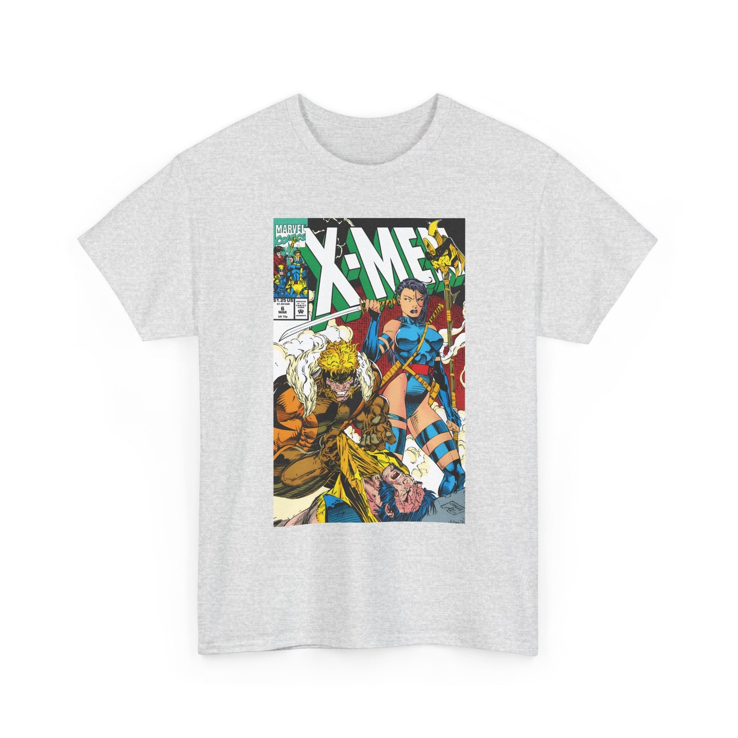 X-Men #6 T-Shirt - Jim Lee Art - Psylocke & Sabretooth - Marvel Comics