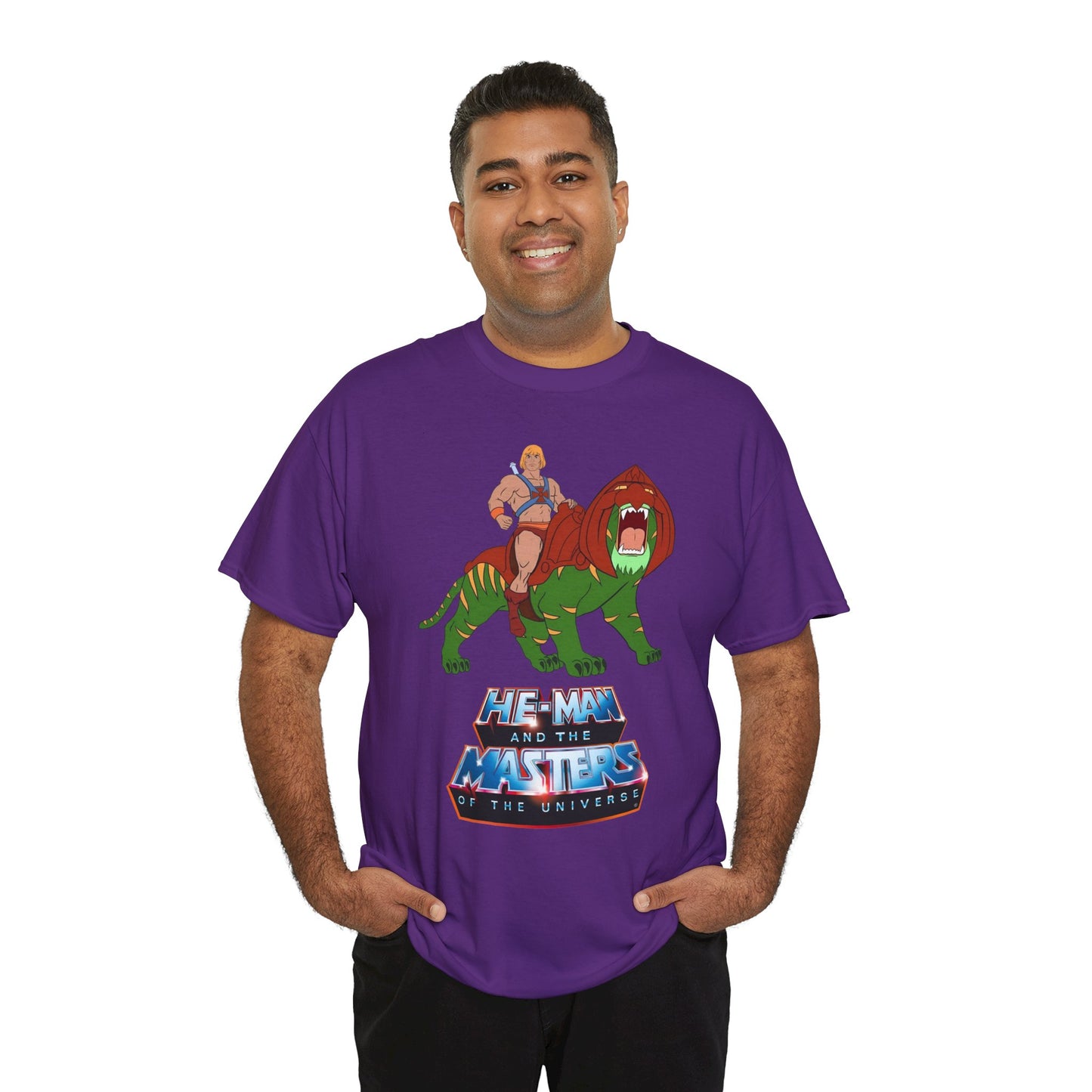 He-Man & Battle Cat T-Shirt - Filmation Art - Masters of the Universe, MOTU - Exciting New 2026 Movie - Nicholas Galitzine