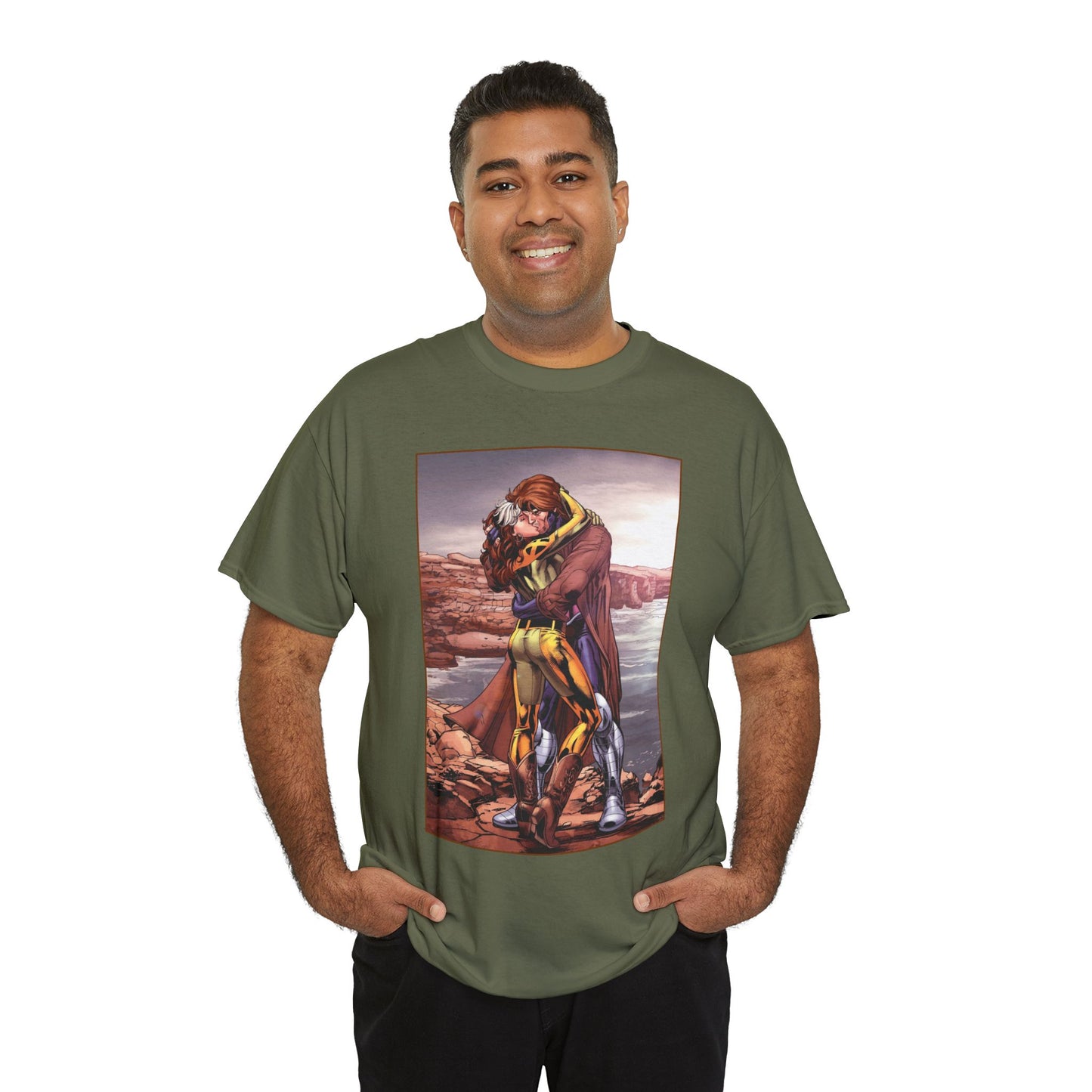 Gambit & Rogue T-Shirt - Scot Eaton Art - "Romy" - Popular X-Men Members - Marvel Comics