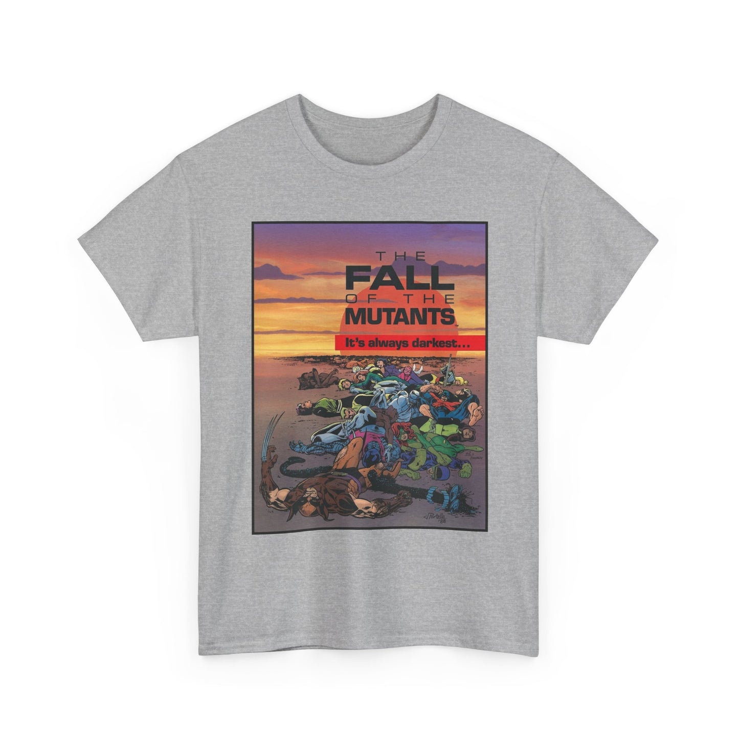 X-Men T-Shirt - Alan Davis Art - Fall of the Mutants Ad - Marvel Comics