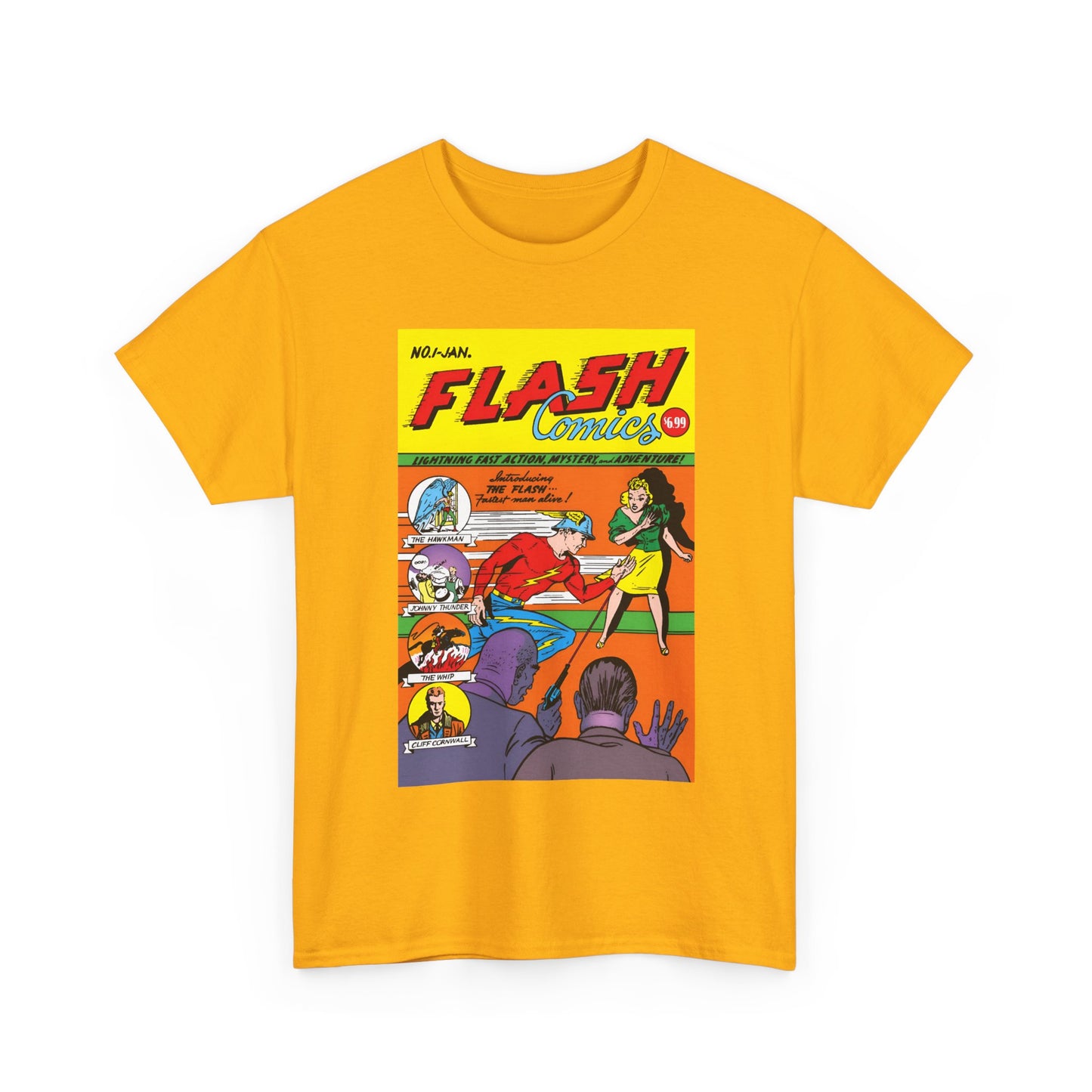 Flash Comics #1 T-Shirt - Jay Garrick, Golden Age Flash - JSA Member - DC Comics