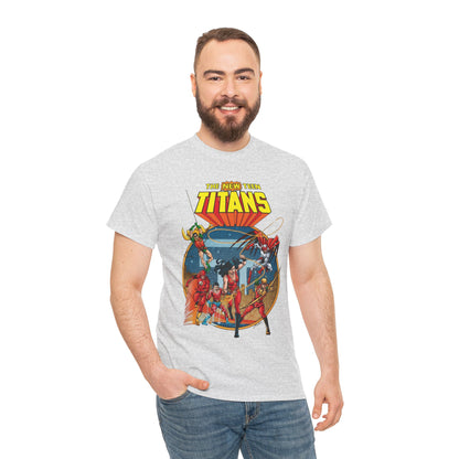 New Teen Titans T-Shirt - George Perez Art - Wonder Girl, Flash, Robin, Speedy, Aqualad, Hawk - DC Comics
