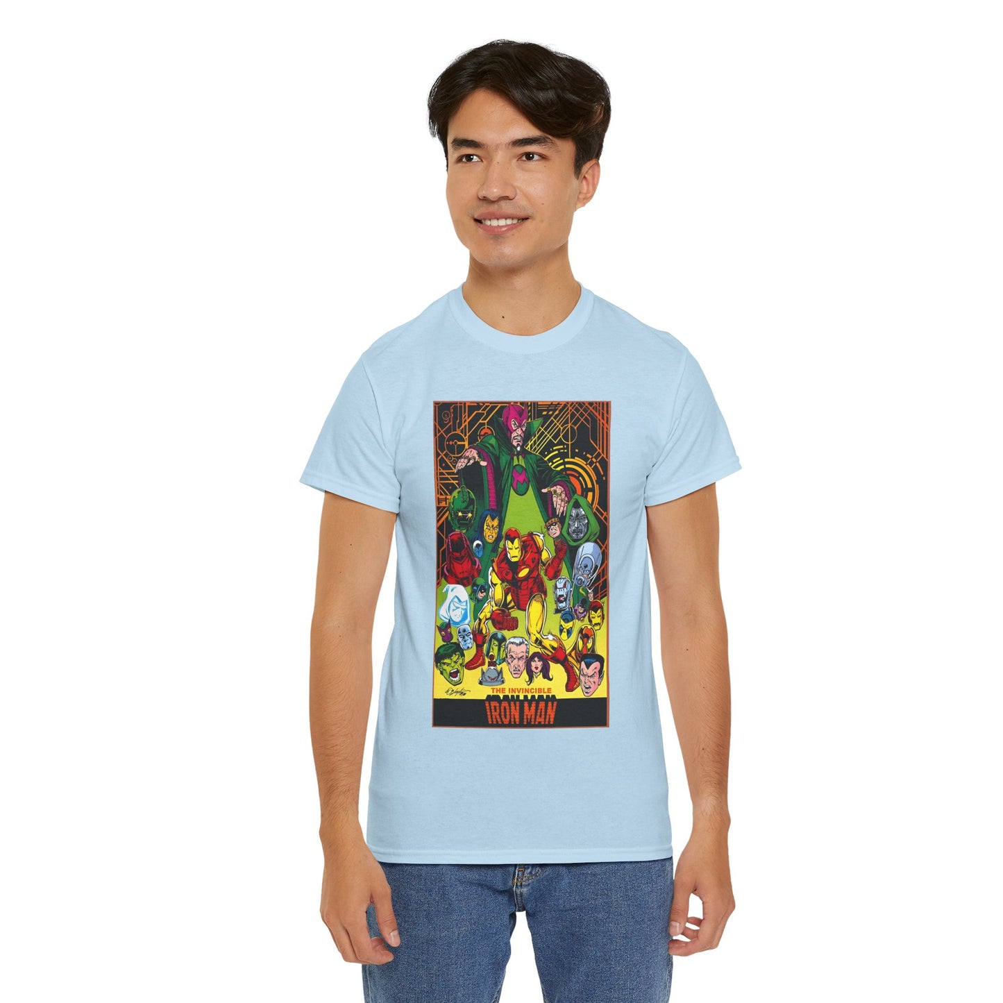 Iron Man T-Shirt - Bob Layton Art - Tony Stark - Ultron, Doctor Doom, The Mandarin, The Beetle - Marvel Comics