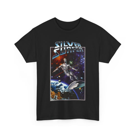 Silver Surfer T-Shirt - Amazing Joe Jusko Art - Marvel Comics Character - Former Herald of Galactus - Fantastic Four Connection - Norrin Radd