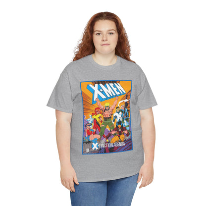 Uncanny X-Men T-Shirt - Jim Lee Art - Wolverine, Cyclops, Jean Grey, Cable, Iceman, Havok, Jubilee - X-Tinction Agenda - Marvel Comics