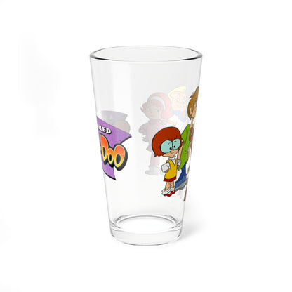 A Pup Named Scooby Doo Pint Glass, 16oz - Shaggy, Velma, Freddy, Daphne - Classic Hanna-Barbera Cartoon
