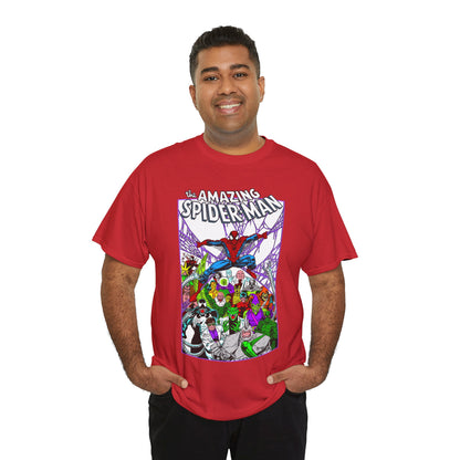 Amazing Spider-Man T-Shirt - Mark Bagley Art - Venom, Green Goblin, Rhino, Doctor Octopus, Kingpin, Carnage - Marvel Comics