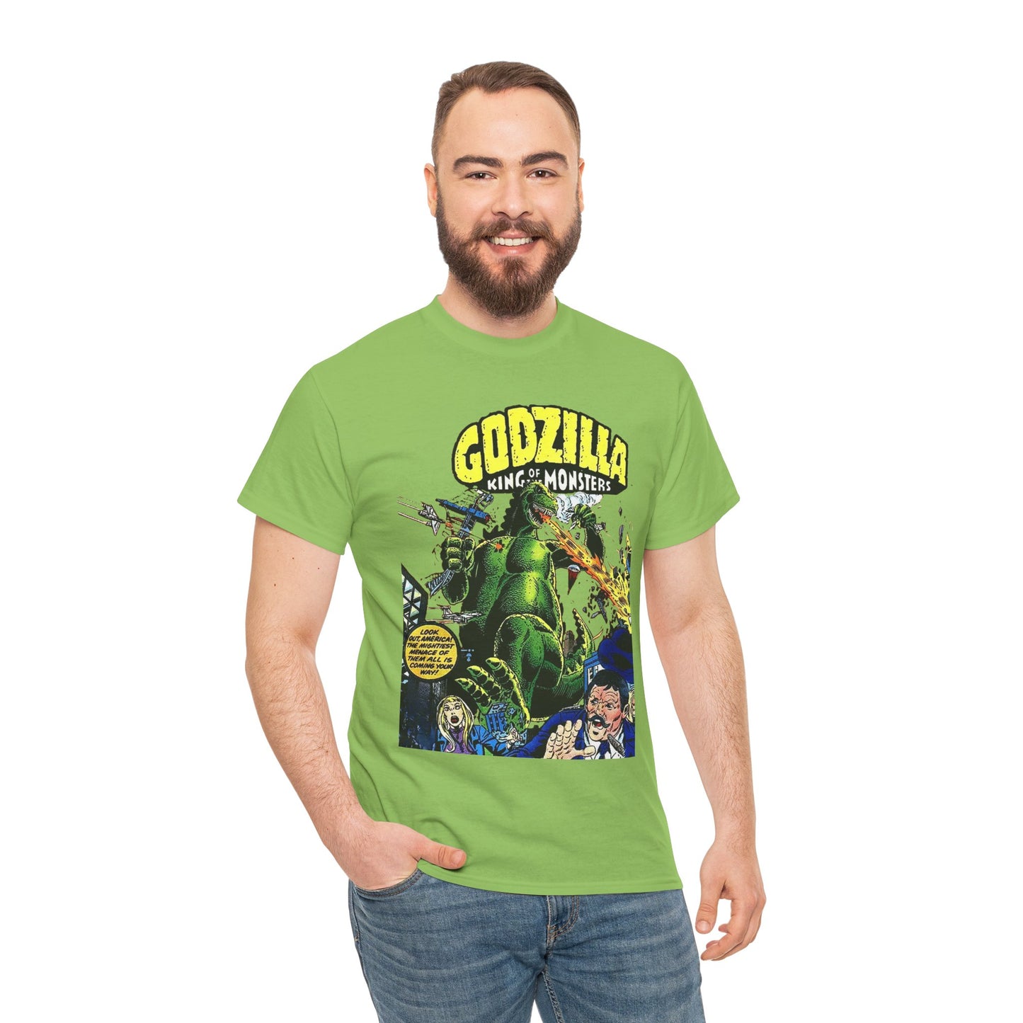 Godzilla T-Shirt - King of the Monsters - 1970s Comic Series - Marvel Comics - Bronze Age Monster Comic