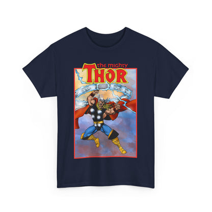 The Mighty Thor T-Shirt - George Perez Art - Mjolnir - Avengers Member - God of Thunder - Asgard Warrior - Marvel Comics