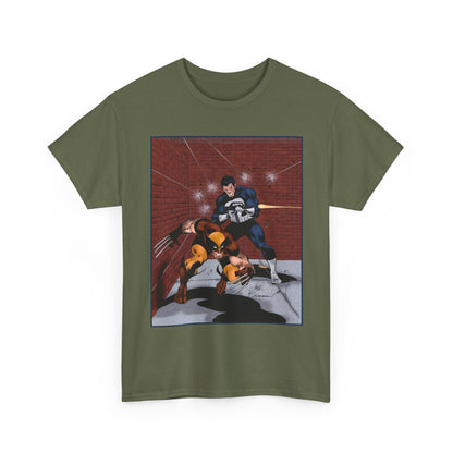 Wolverine & Punisher T-Shirt - John Buscema Art - Marvel Comics