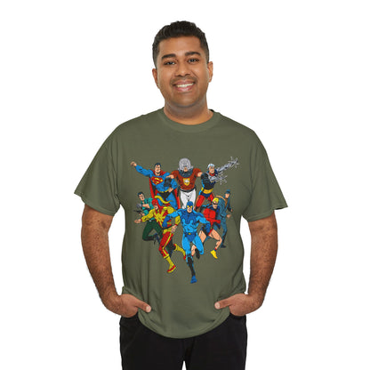 Charlton Characters T-Shirt - DC Comics - Captain Atom, Peacemaker, The Question, Blue Beetle, Judomaster