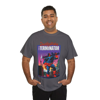 Deathstroke The Terminator T-Shirt - Mike Zeck Art - New Teen Titans Foe & Mercenary - Slade Wilson, Father of Jericho and Ravager - DC Comics - #1 Cover
