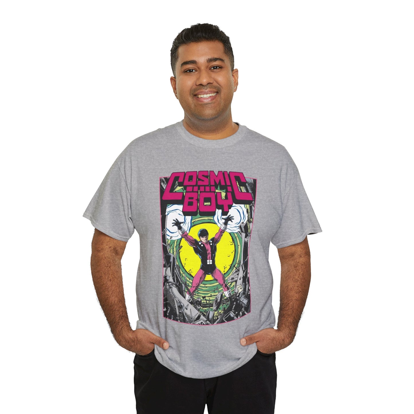 Cosmic Boy T-Shirt - Steve Lightle Art - Legion of Super-Heroes Founding Member - DC Comics