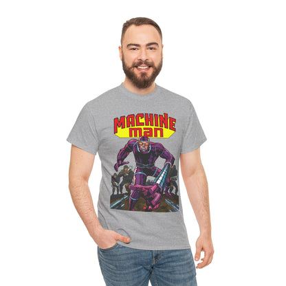 Machine Man T-Shirt - Jack Kirby Creation - Popular 1970s Hero - Marvel Comics