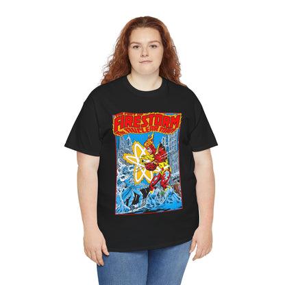 Fury of Firestorm T-Shirt - Pat Broderick Art - Vs Killer Frost - #3 Cover Art - DC Comics