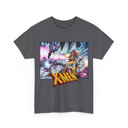X-Men T-Shirt - Whilce Portacio Art - Storm, Jean Grey, Archangel, Iceman - Fighting Sentinels - Marvel Comics