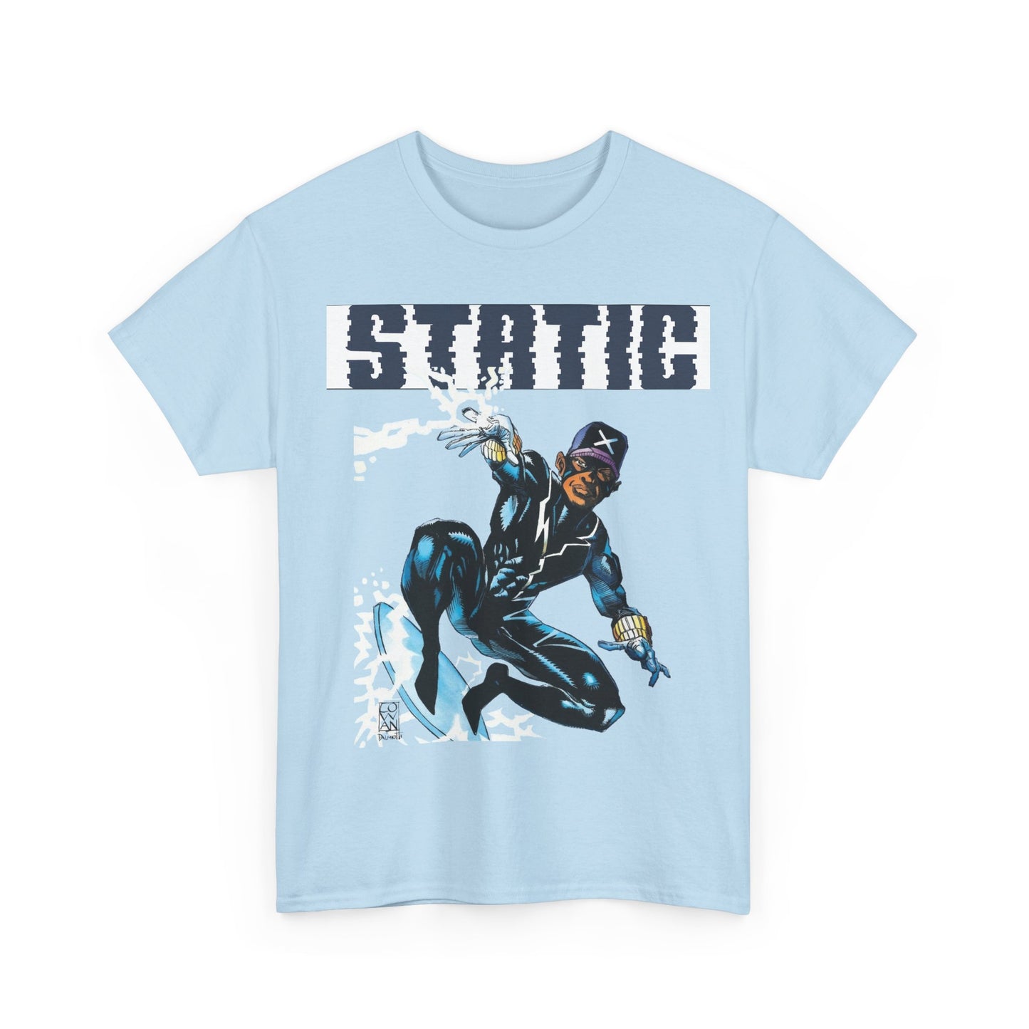Static T-Shirt - Denys Cowan Art - DC Comics, Milestone Media - Shock to your System
