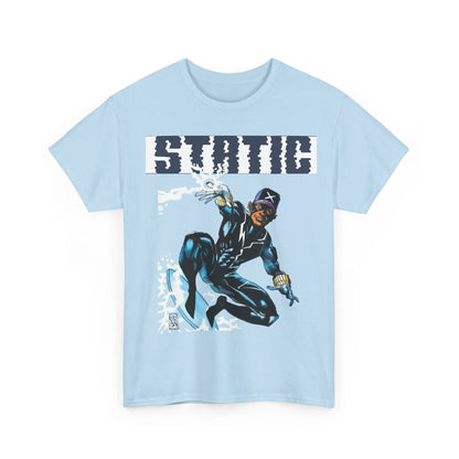 Static T-Shirt - Denys Cowan Art - DC Comics, Milestone Media - Shock to your System