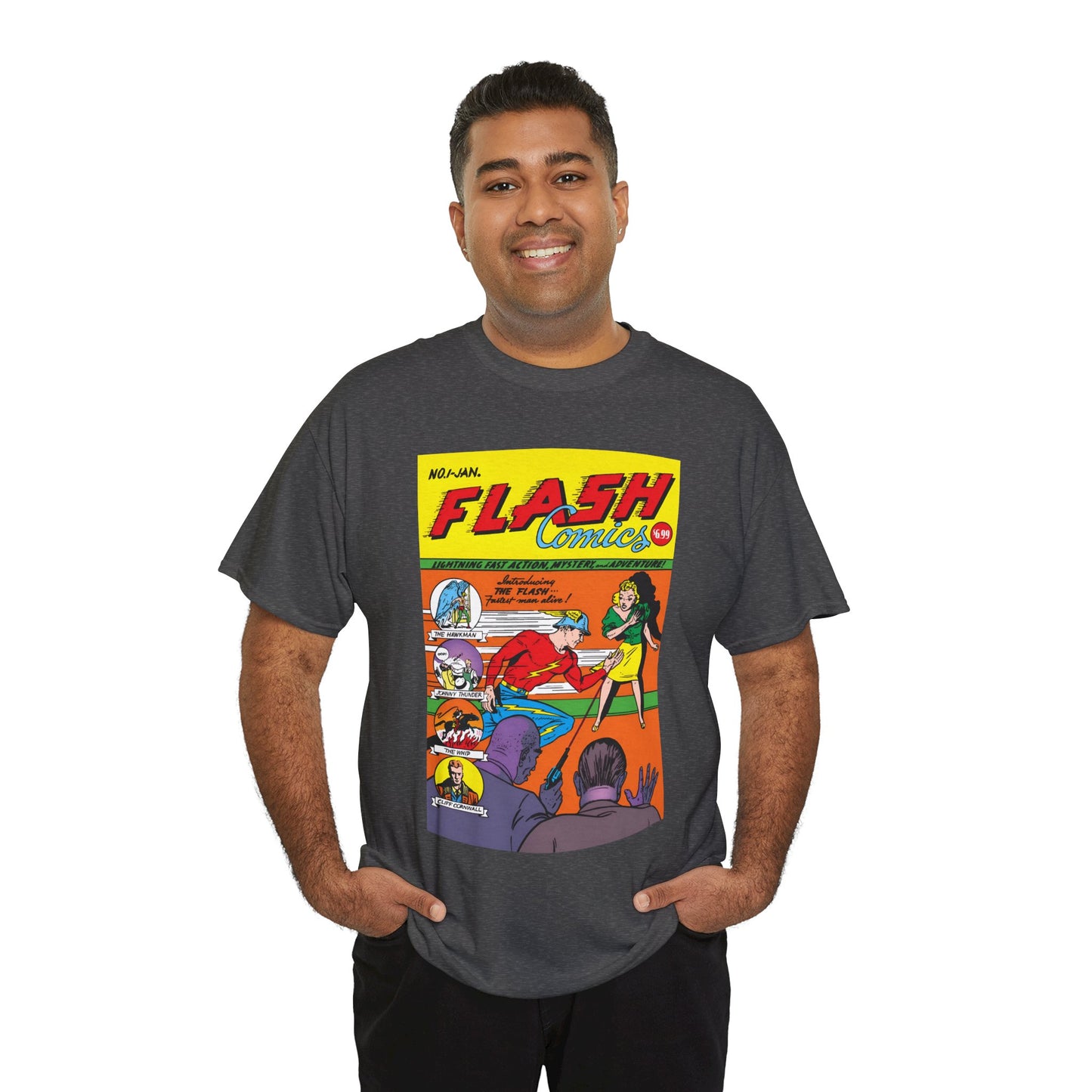 Flash Comics #1 T-Shirt - Jay Garrick, Golden Age Flash - JSA Member - DC Comics