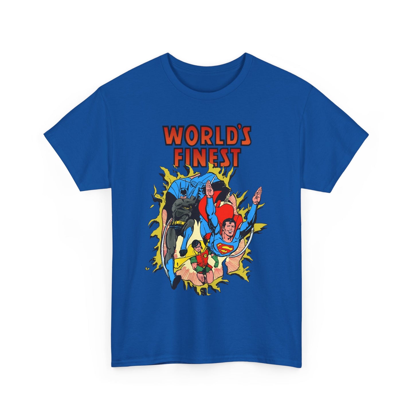 World's Finest T-Shirt - George Perez Art - Superman, Batman, Robin - DC Comics