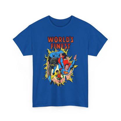 World's Finest T-Shirt - George Perez Art - Superman, Batman, Robin - DC Comics