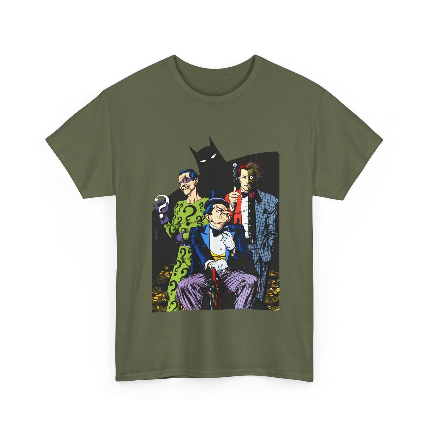 Riddler, Two-Face, Penguin T-Shirt - Brian Bolland Art - DC Comics