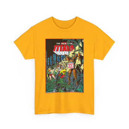 New Teen Titans T-Shirt - George Perez Art - Robin, Cyborg, Kid Flash, Robotman - DC Comics