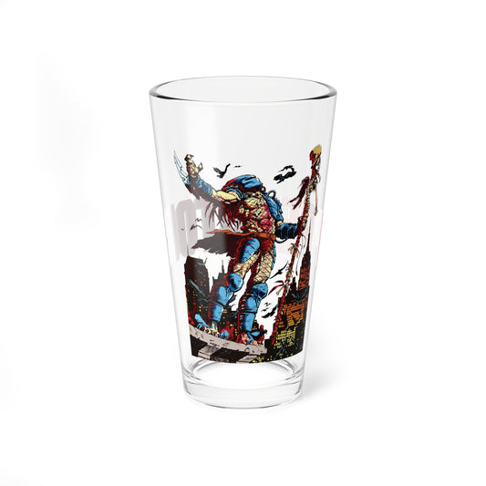 Predator Pint Glass, 16oz - Chris Warner Art - Concrete Jungle Cover - Dark Horse Comics