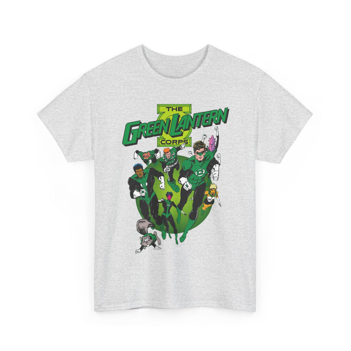 Green Lantern Corps T-Shirt - Joe Staton Art - Hal Jordan, John Stewart, Arisia, Kilowog, Katma Tui - DC Comics