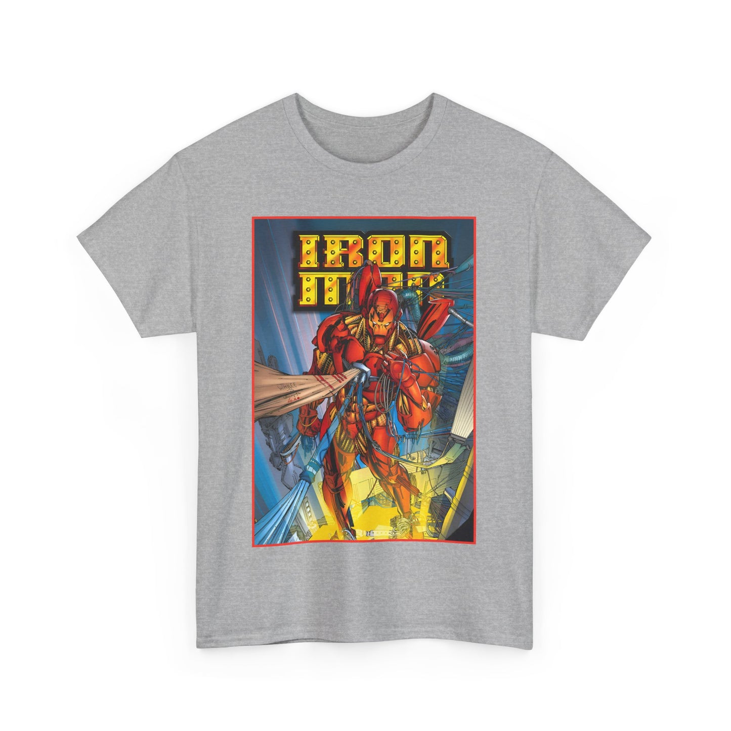 Iron Man T-Shirt - Heroes Reborn Whilce Portacio Art - Popular Marvel Comics Series - Tony Stark