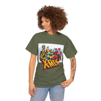 X-Men T-Shirt - Arthur Adams Art - Cyclops, Nightcrawler, Storm, Wolverine, Thunderbird, Sunfire, Banshee - Marvel Comics