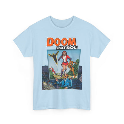Doom Patrol T-Shirt - George Perez Art - Elasti-Girl, Robotman, Negative Man, The Chief - DC Comics Digest Cover Art
