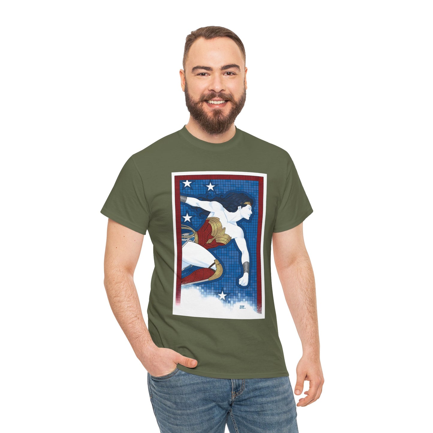 Wonder Woman T-Shirt - Julian Totino Tedesco Art - #4 Variant Cover Mosaic - DC Comics