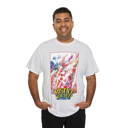 Justice Society of America T-Shirt - Alex Ross Art - JSA - Power Girl, Huntress, Robin, Starman, Hawkman - DC Comics