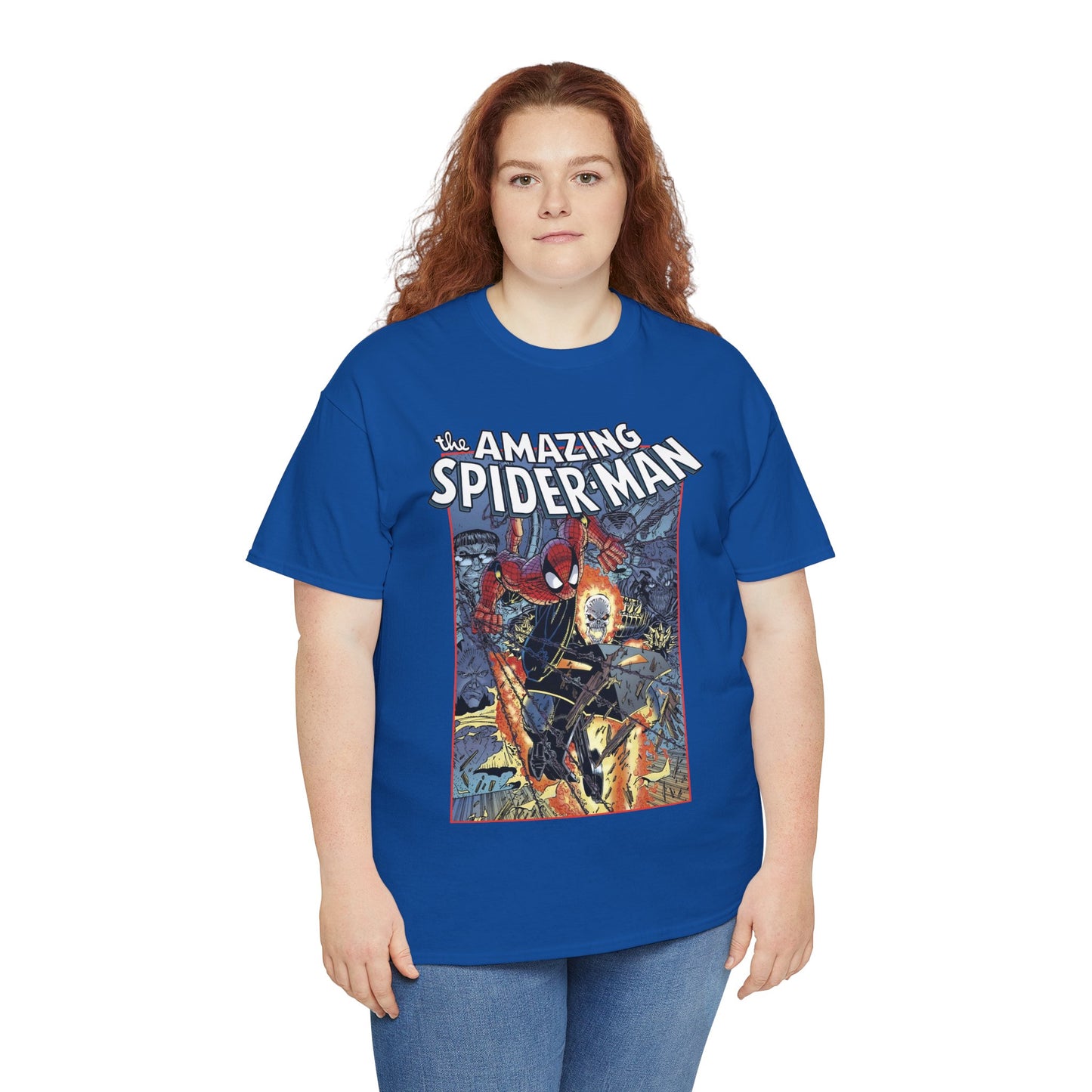 Amazing Spider-Man & Ghost Rider T-Shirt - Erik Larsen Art - Sinister Six - Marvel Comics