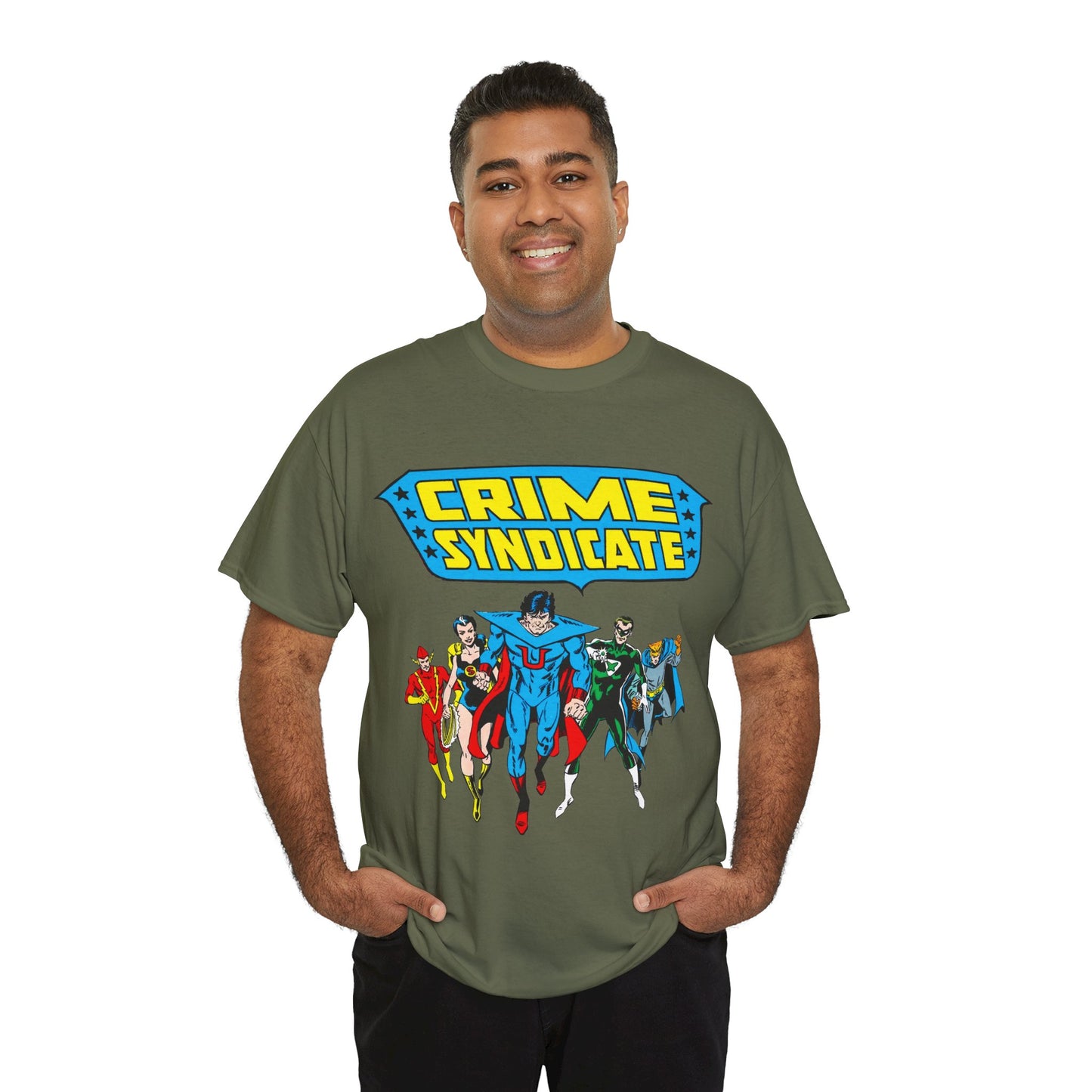 Crime Syndicate T-Shirt - Ultraman, Owlman, Superwoman, Power Ring, Johnny Quick - Earth 3 Justice League Villains - DC Comics