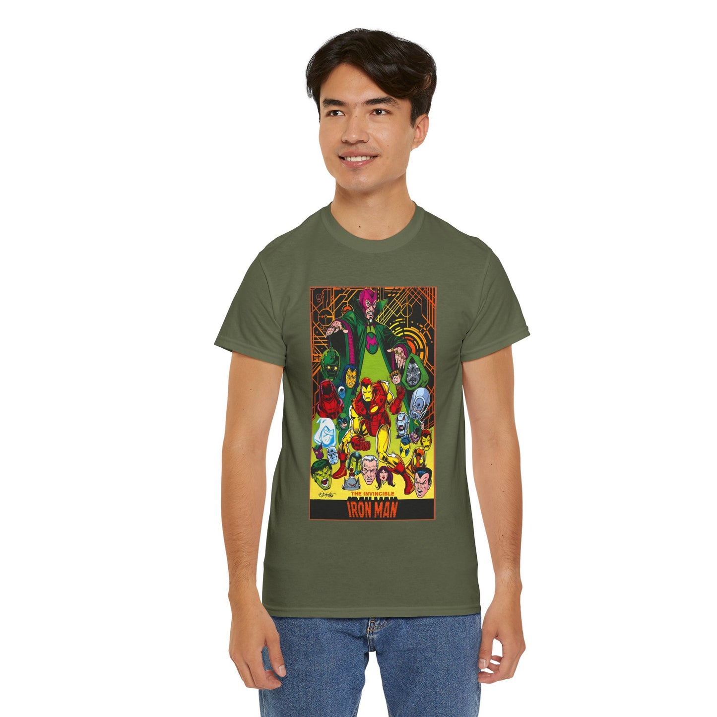 Iron Man T-Shirt - Bob Layton Art - Tony Stark - Ultron, Doctor Doom, The Mandarin, The Beetle - Marvel Comics
