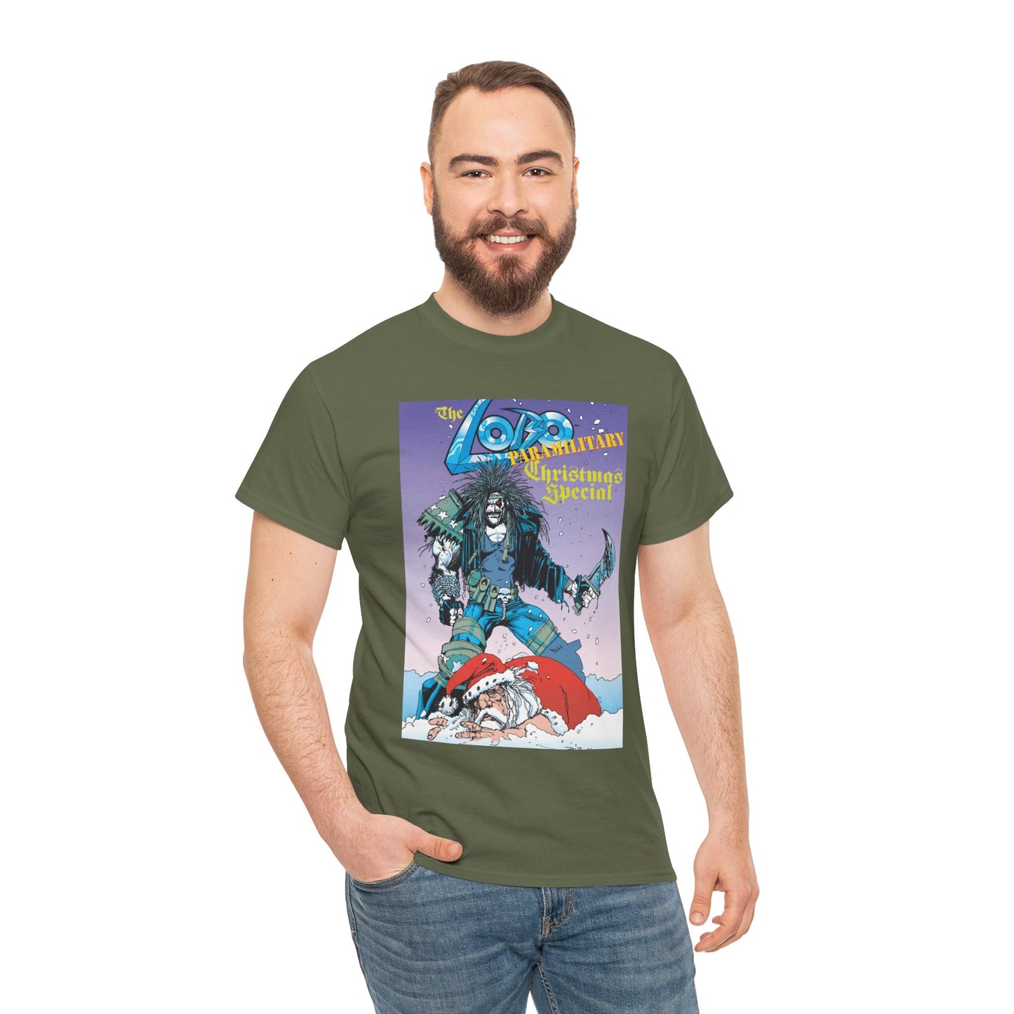 Lobo Paramilitary Christmas Special T-Shirt - Simon Bisley Art - DC Comics