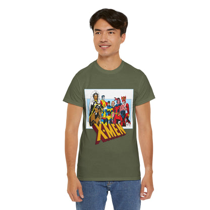 X-Men T-Shirt - Arthur Adams Art - Cyclops, Nightcrawler, Storm, Wolverine, Thunderbird, Sunfire, Banshee - Marvel Comics