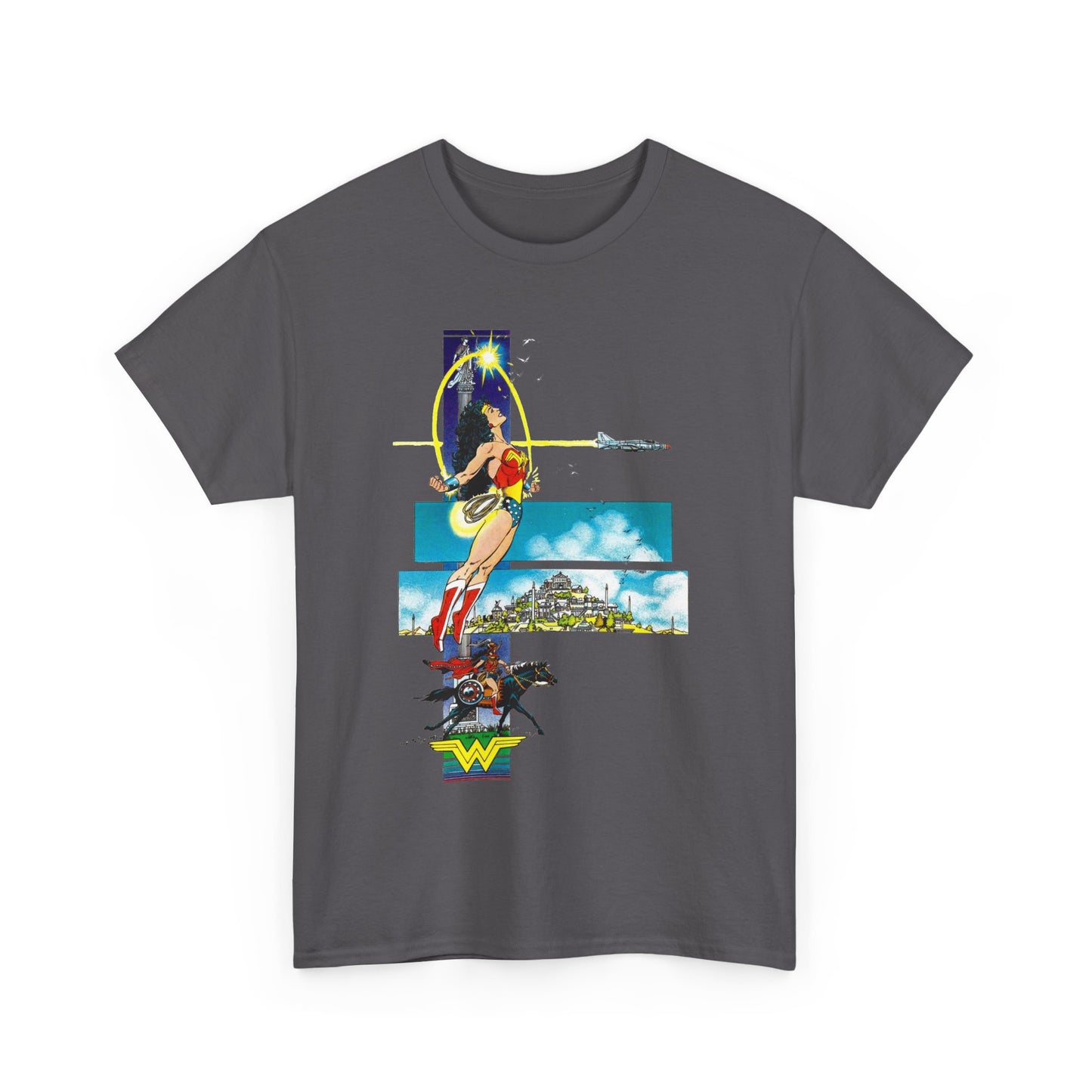 Wonder Woman T-Shirt - George Perez Art - From History of the DC Universe Series - Themyscira - DC Comics