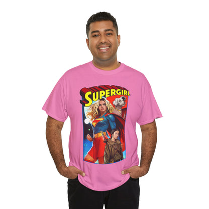 Supergirl & Krypto T-Shirt - Dan Mora Art - Upcoming 2026 Movie with Milly Alcock - DC Comics